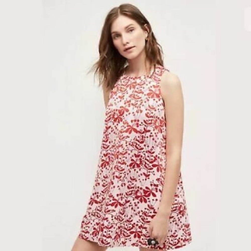 Cynthia Rowley Floral Trapeze Mini Dress